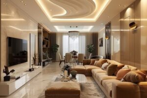 Spacious living area design